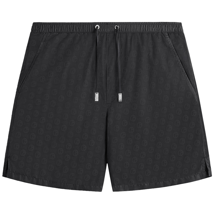 Kith x Giorgio Armani Jacquard Collins Swim Short 'Black'
