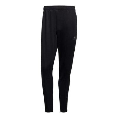 Men's adidas Solid Color Logo Straight Stripe Casual Sports Pants/Trousers/Joggers Black