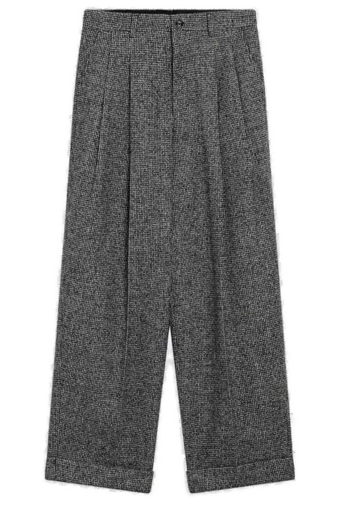 Dolce & Gabbana Birdseye Pleated Trousers