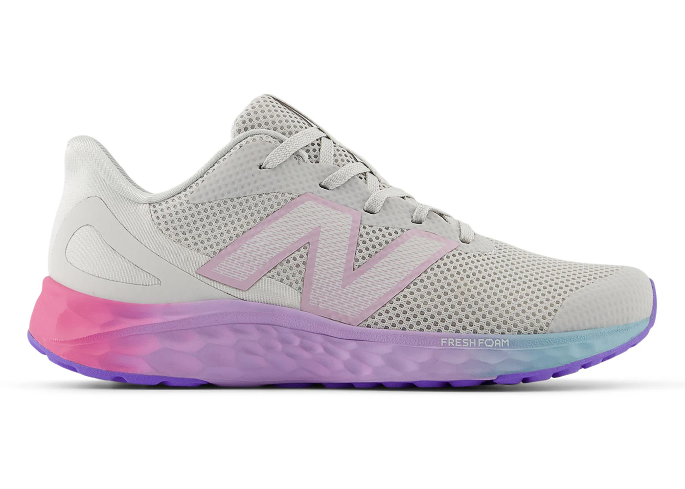 New Balance Fresh Foam Arishi v4 Grey Matter Mid Century Pink Lilac Glo (GS)