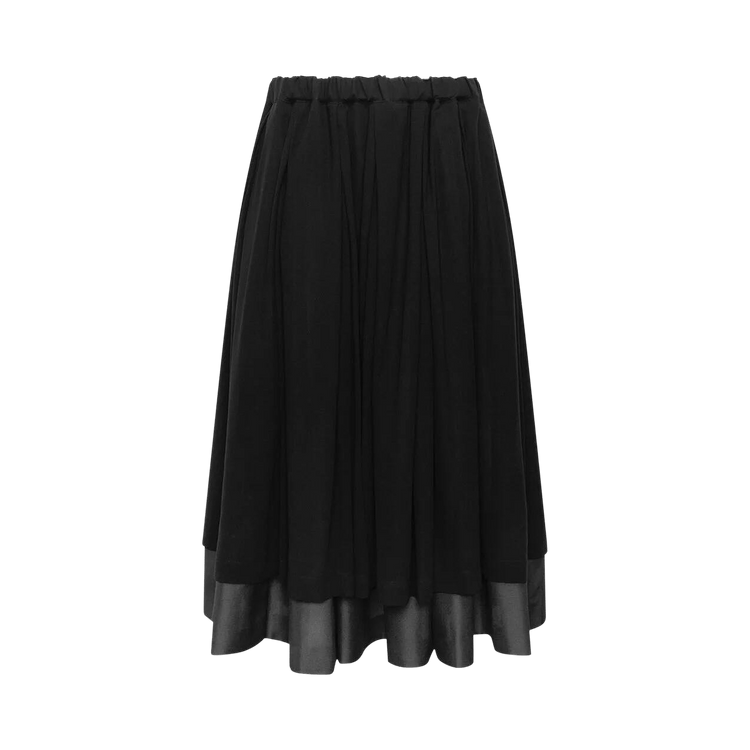 Comme des Garçons Layered Hem Skirt 'Black'