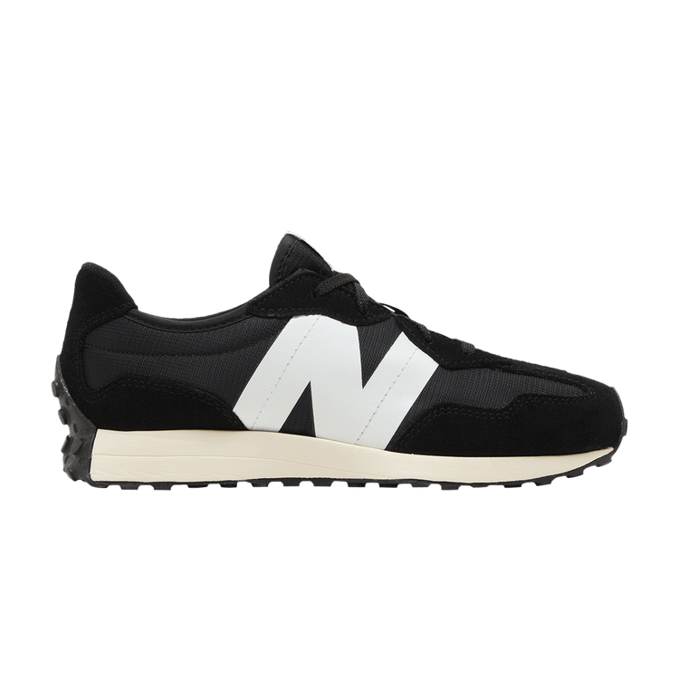 New Balance 327 Big Kid Wide 'Black White'
