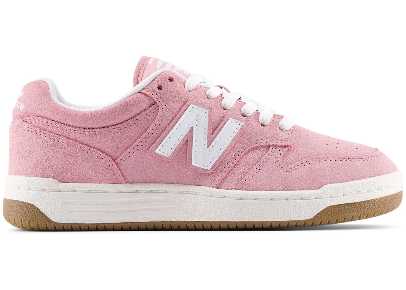 New Balance B480 Lace White Pink Taffy (GS)