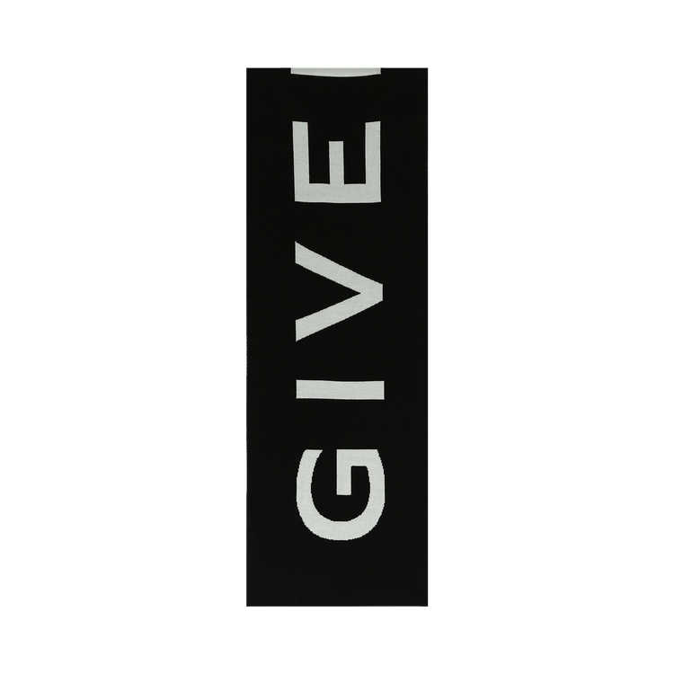 Givenchy Jacquard Logo Scarf 'Black/White'