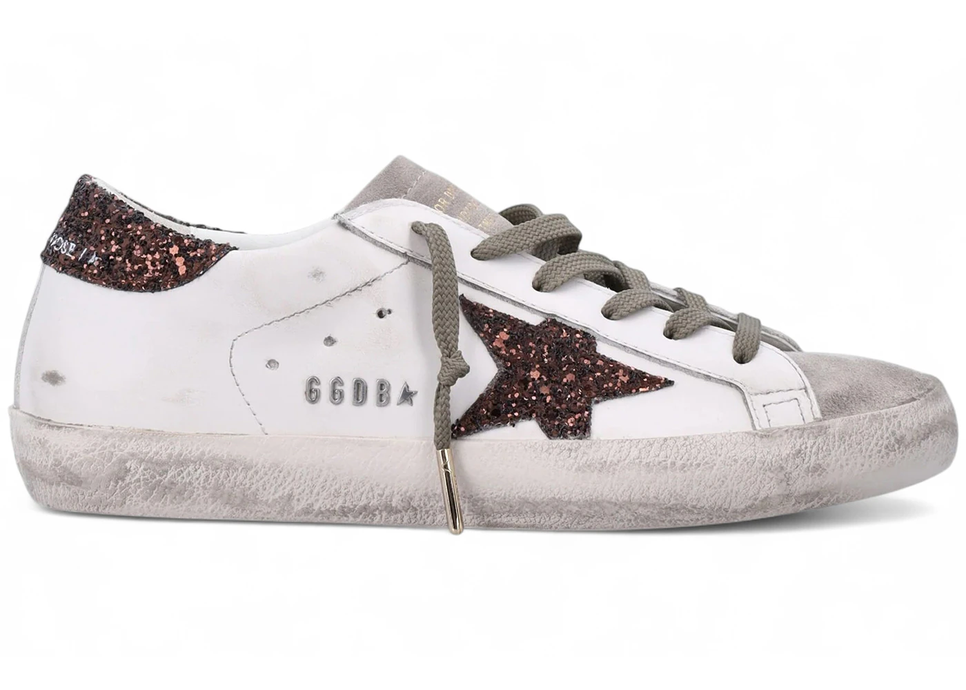Golden Goose Super-Star Milk Brown Glitter (Women's)