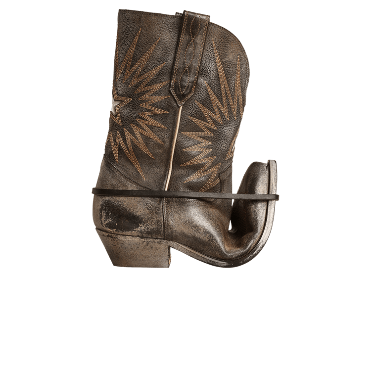 Golden Goose Wmns Low Wish Star Boot 'Black Ecru Silver'