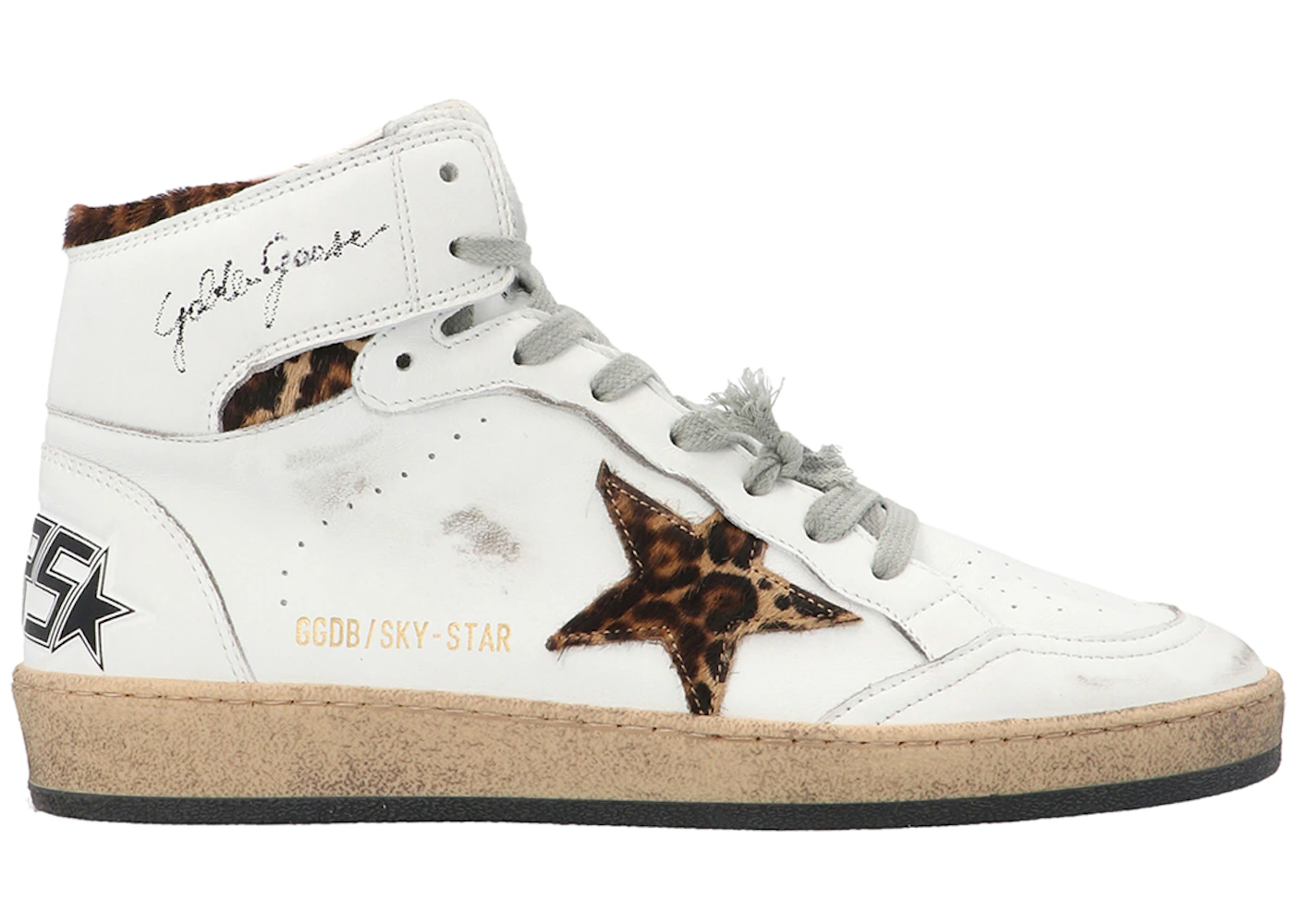 Golden Goose Sky-Star White Leopard (Women's)