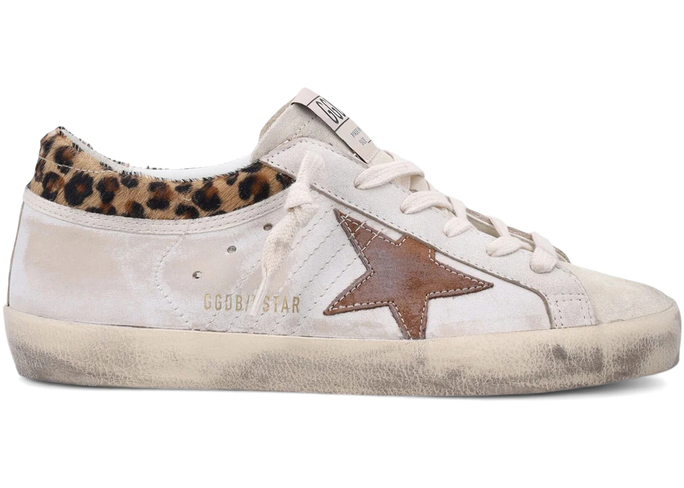 Golden Goose Super-Star White Beige Leopard (Women's)