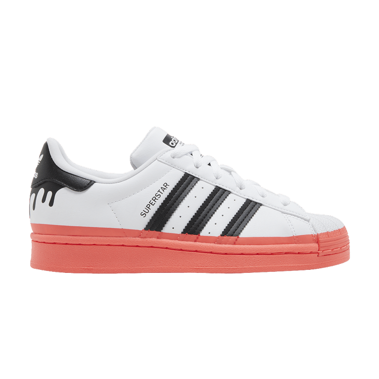 adidas Superstar Big Kid 'Paint Drip - White Turbo'