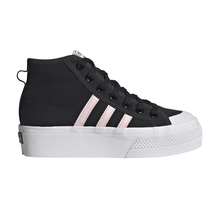 Adidas Nizza Platform Mid J 'Black Clear Pink'