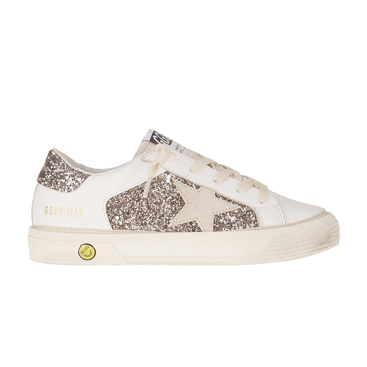 Golden Goose May Kids 'Glitter - Optic White Cinder'