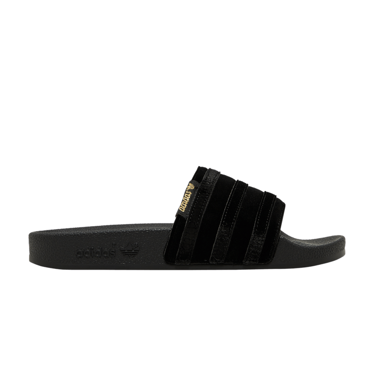 Adidas Wmns Adilette Slide 'Black Gold Metallic'