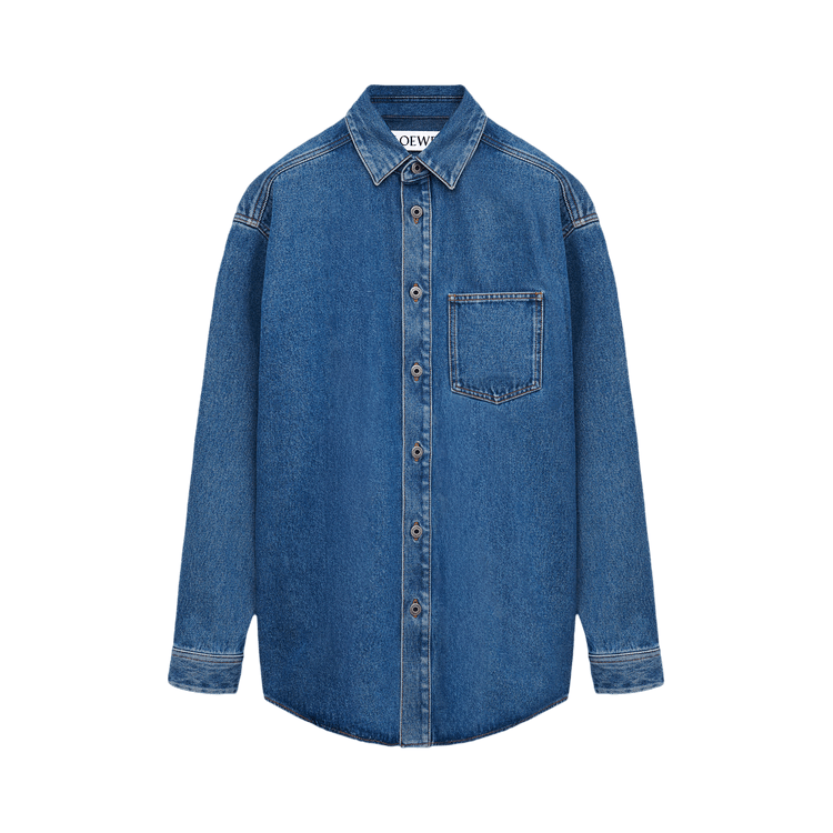 Loewe Anagram Overshirt 'Mid Blue Denim'
