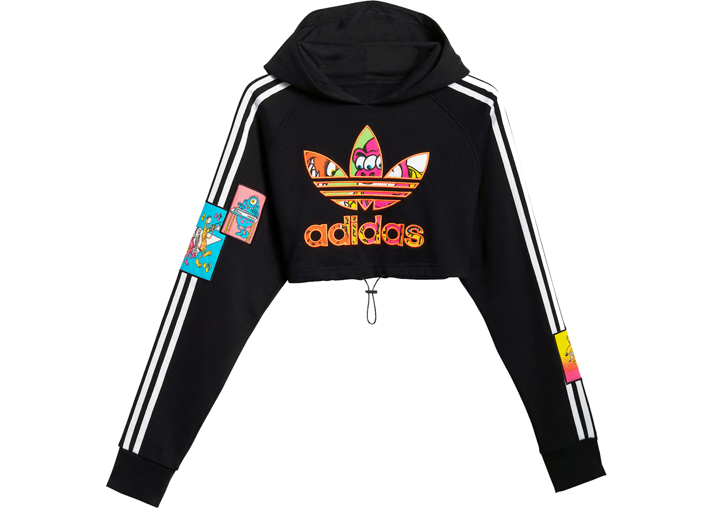 adidas x Jeremy Scott Womens Cropped Hoodie Black