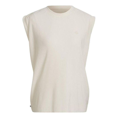 (WMNS) adidas Adicolor Plisse Tank Top Asia Sizing 'White'