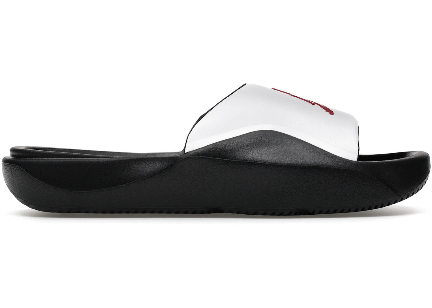 Jordan Franchise Slide White Black Gym Red
