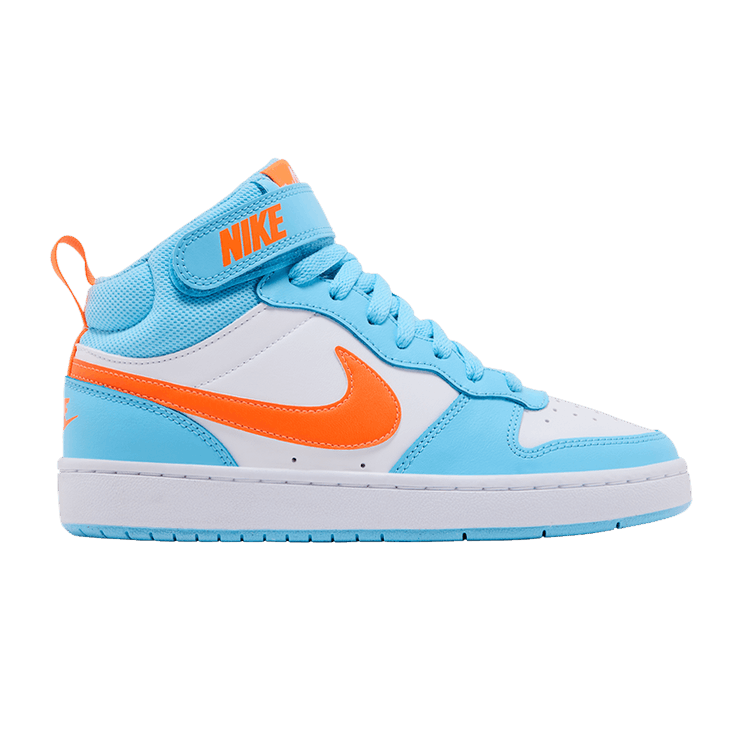 Nike Court Borough Mid 2 GS 'Aquarius Blue Total Orange'