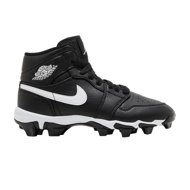 Air Jordan 1 Mid Cleat GS 'Black White'