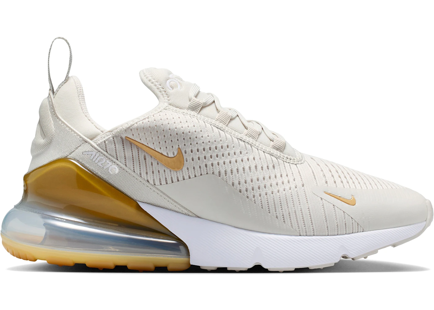 Nike Air Max 270 Light Bone Metallic Gold (Women's)