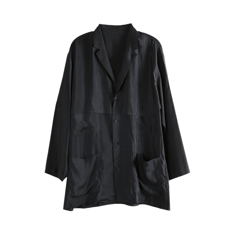 Yohji Yamamoto Pour Homme Front Double Shirt Jacket 'Black'