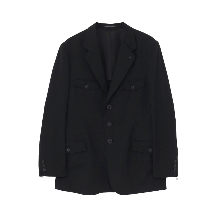 Yohji Yamamoto Pour Homme Double Left Lapel Jacket 'Black'