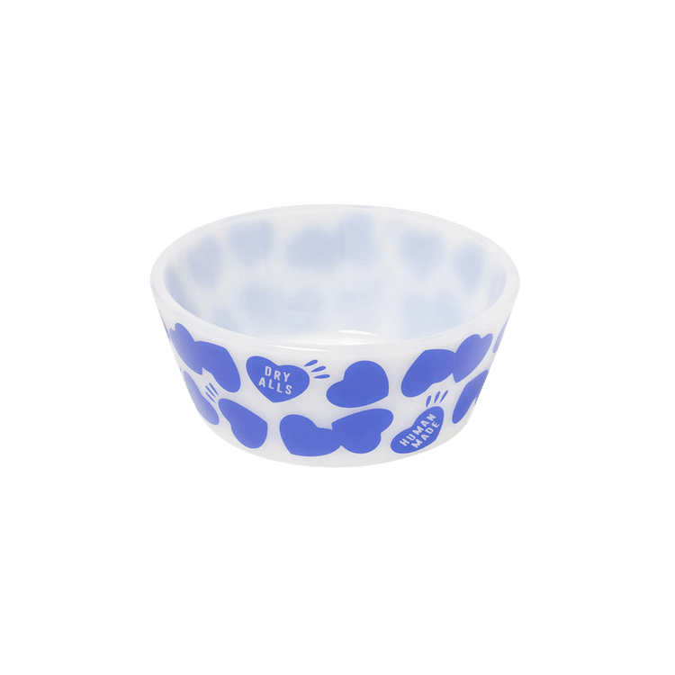 Human Made Heart Pattern Bowl 'Blue'