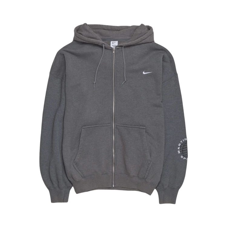 Nike x Martine Rose Full-Zip Hoodie 'Charcoal Grey/White'