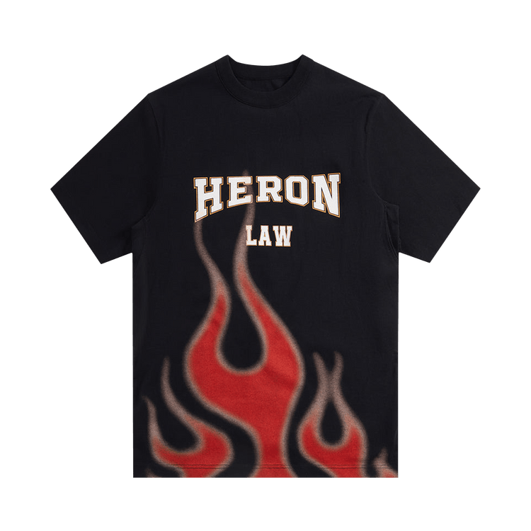 Heron Preston Heron Law Flames T-Shirt 'Black'