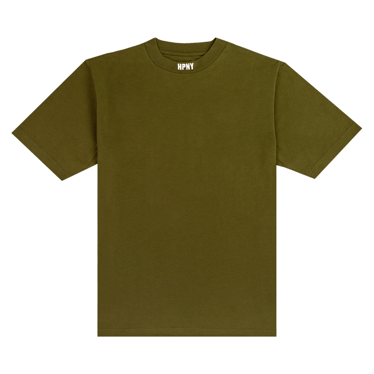 Heron Preston HPNY EMB SS Tee 'Dark Olive/White'