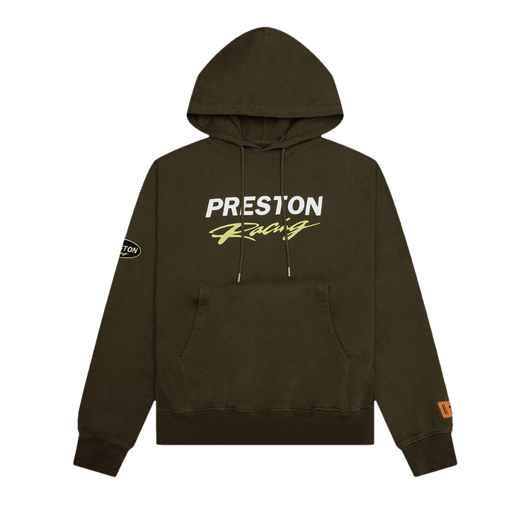 Heron Preston Racing Hoodie 'Dark Olive'
