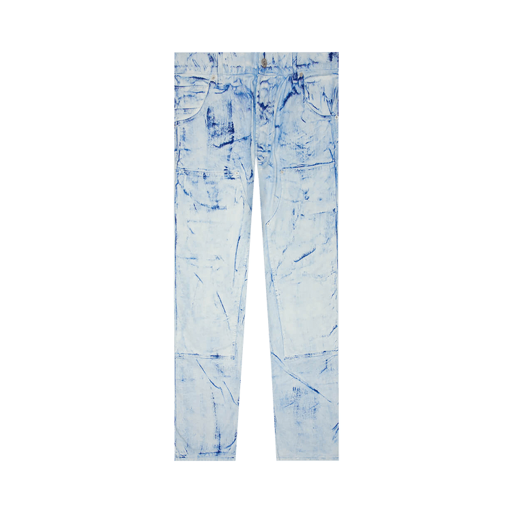 Heron Preston Overdyed Spray Canvas Carpenter Jeans 'Blue'