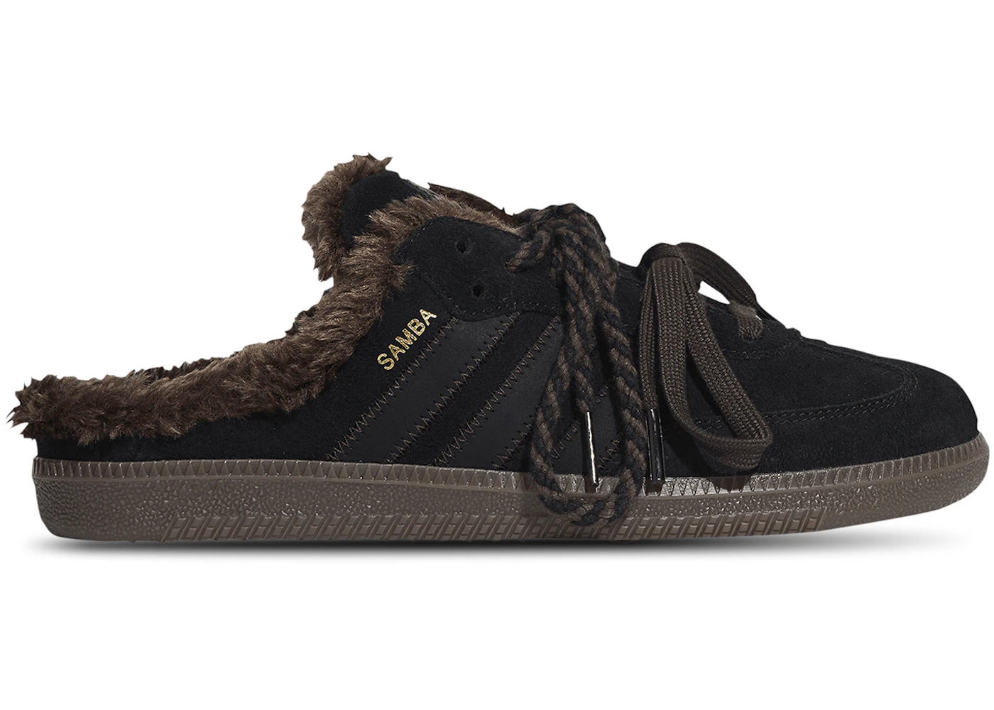 adidas Samba OG Mule Black Dark Brown (Women's)
