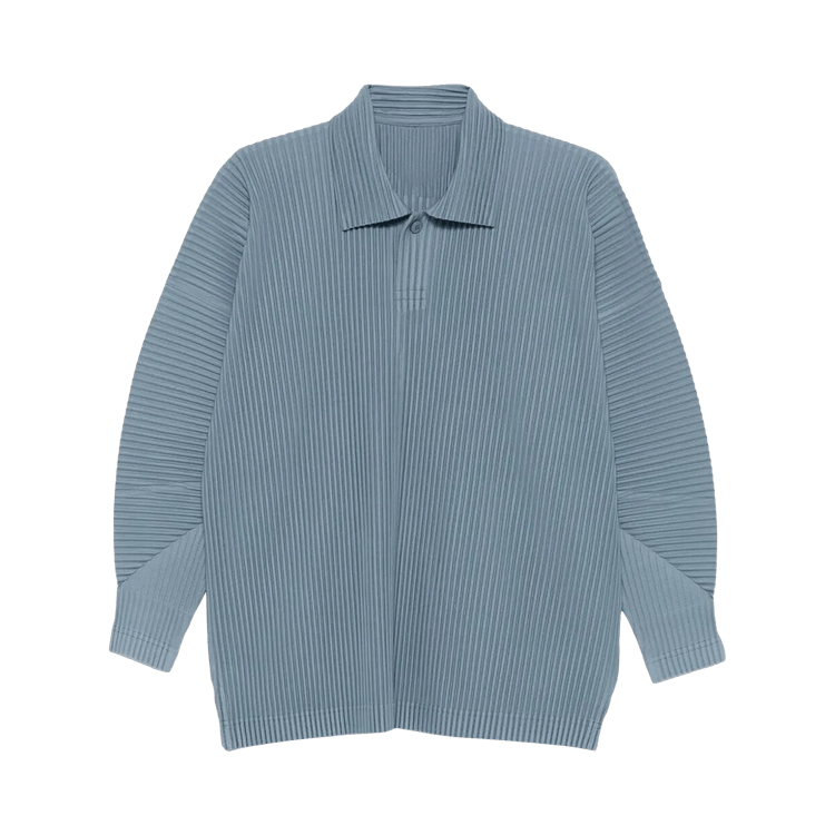 Homme Plissé Issey Miyake MC August Polo Shirt 'Slate Blue'