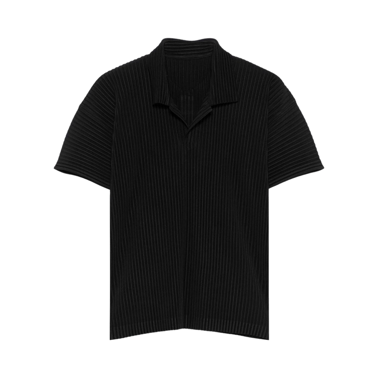 Homme Plissé Issey Miyake Basics Polo Shirt 'Black'