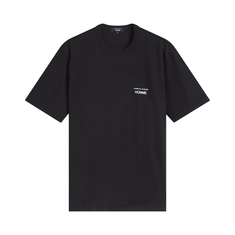 Comme des Garçons Homme Cotton Jersey Print Logo T-Shirt 'Black'