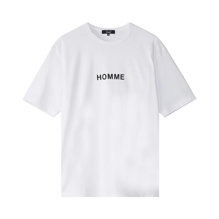 Comme des Garçons Homme Tight Tension Cotton Jersey Printed T-Shirt 'White'
