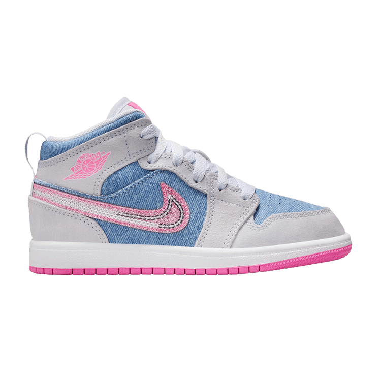 Air Jordan 1 Mid SE PS 'Denim Sequin'