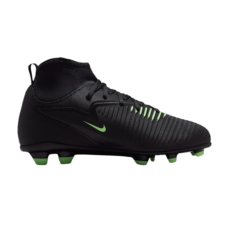 Nike Jr. Phantom 6 High Club MG GS 'Black Illusion Green'