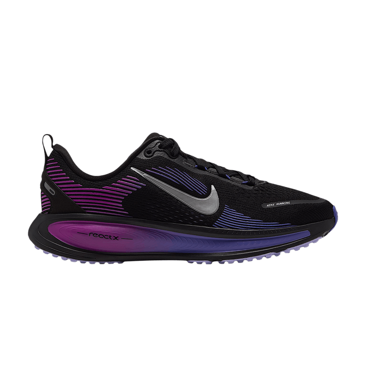Nike Vomero 18 Road GS 'Black Vivid Purple Persian Violet Metallic Silver'