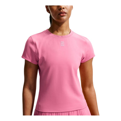 (WMNS) Nike Court Advantage Dri-FIT T-Shirt 'Peony White'