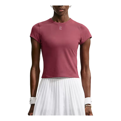 (WMNS) Nike Court Advantage Dri-FIT T-Shirt 'Pink Smoke White'