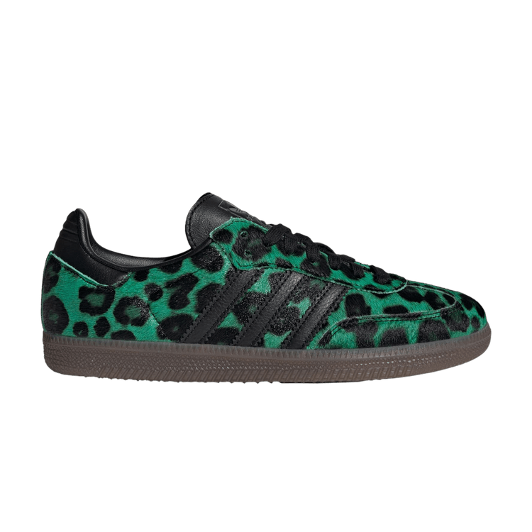 adidas Samba Semi Screaming Green Core Black Gold Metallic (Women's)
