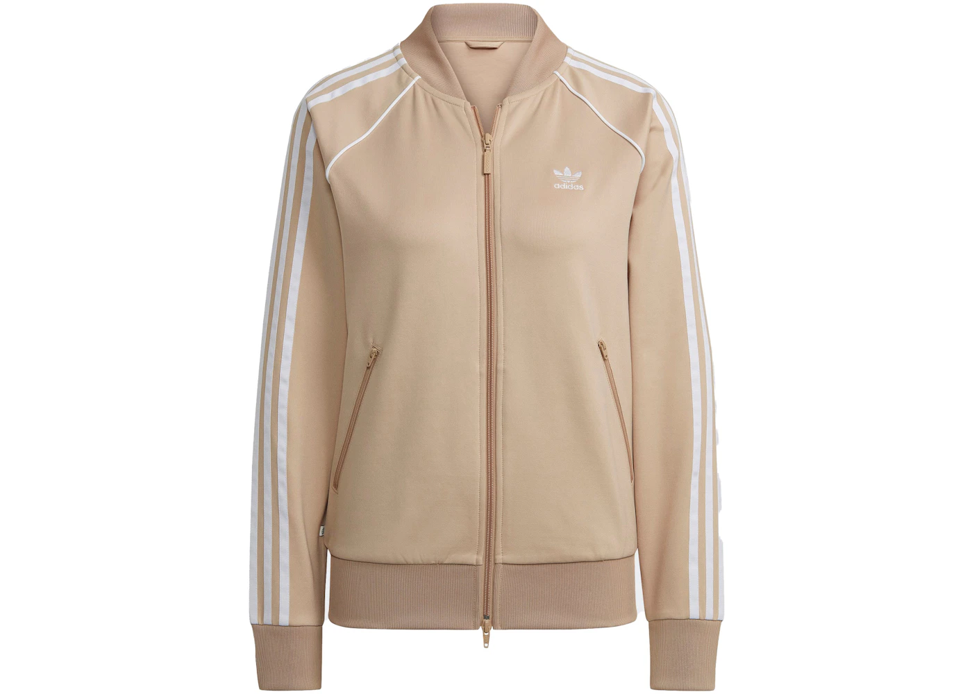 adidas Women's Primeblue SST Track Jacket Magic Beige