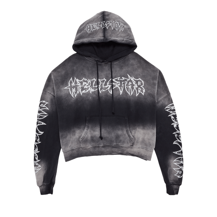 Hellstar Stars Shine Graffiti Hoodie 'Black'