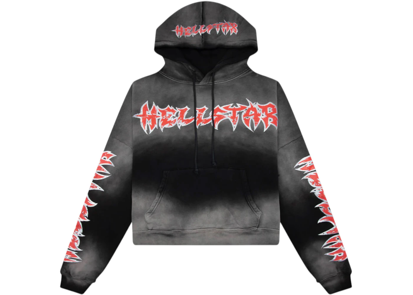 Hellstar Stars Shine Graffiti Hoodie Black