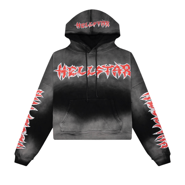 Hellstar Stars Shine Graffiti Hoodie 'Black'