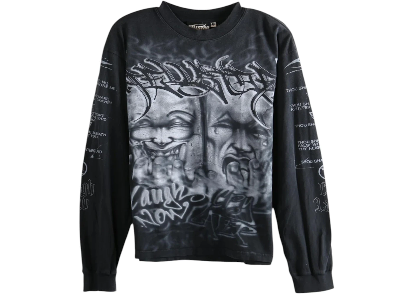 Hellstar Laugh Now Cry Later Longsleeve T-Shirt Black