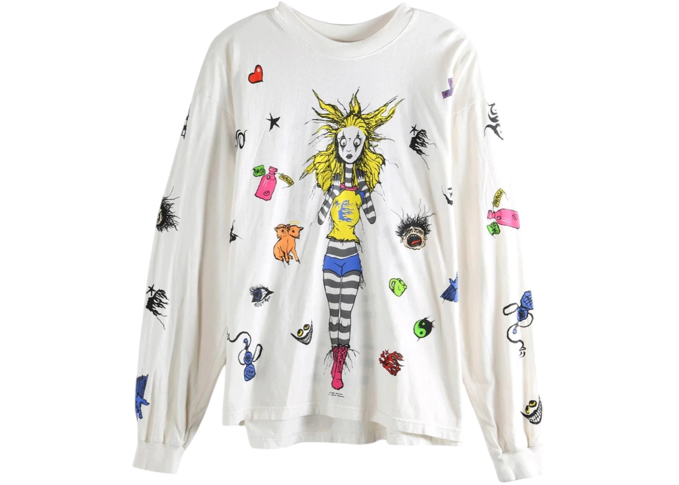 Hellstar Down The Paradise Path Longsleeve T-shirt White