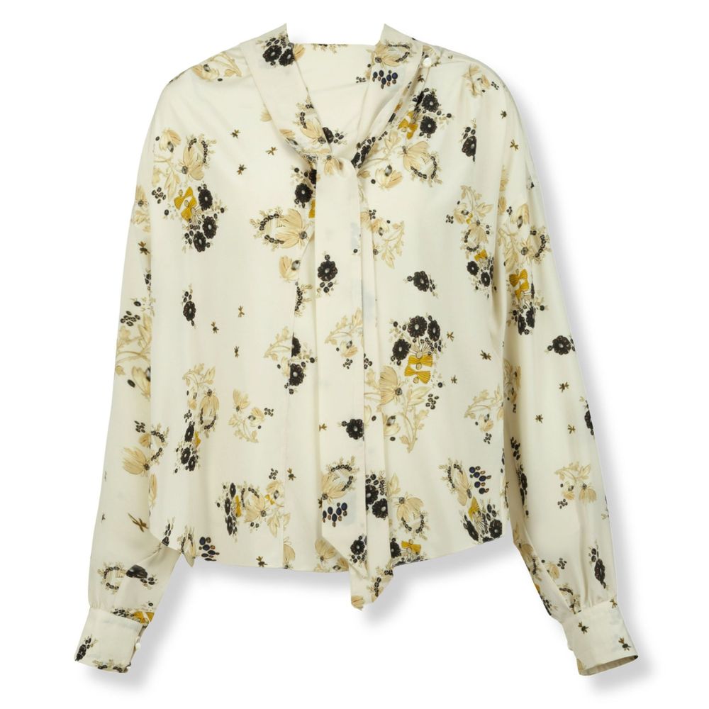 Isabel Marant Fedry Floral Tie-Neck Top