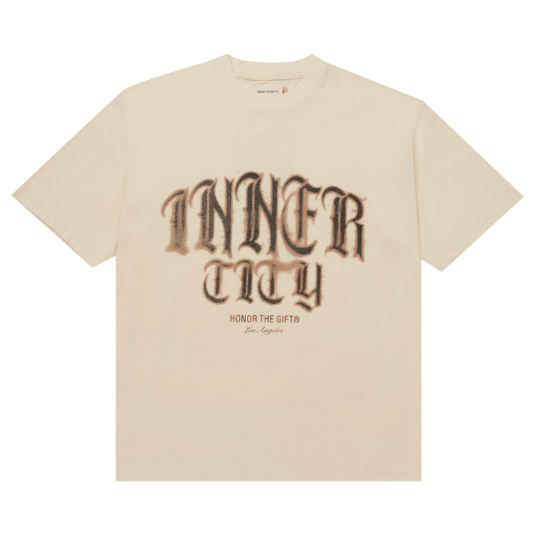 Honor The Gift Stamp Inner City Tee 'Bone'